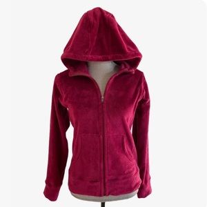 PATAGONIA- Full Zip Fleece Magenta Hoodie S